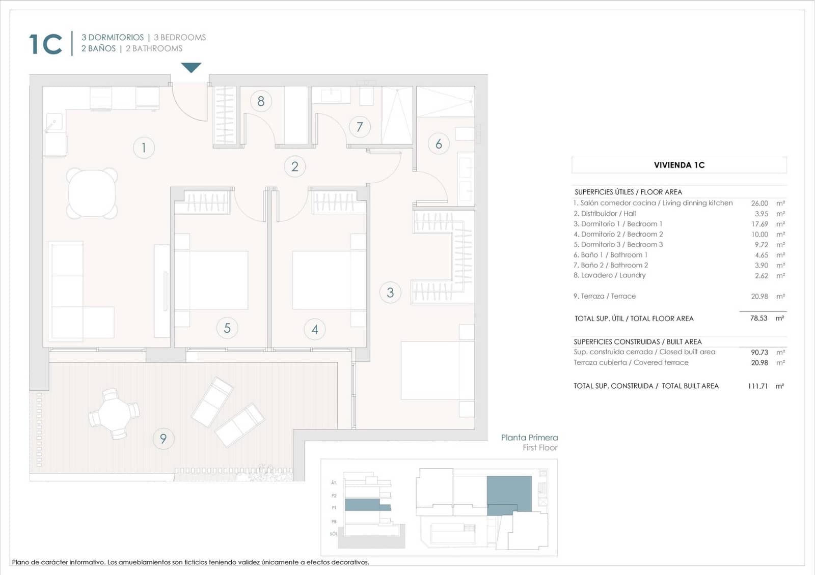 3 quarto Apartamento para venda em Benijofar com piscina garagem - 294 000 € (Ref: 10074342)