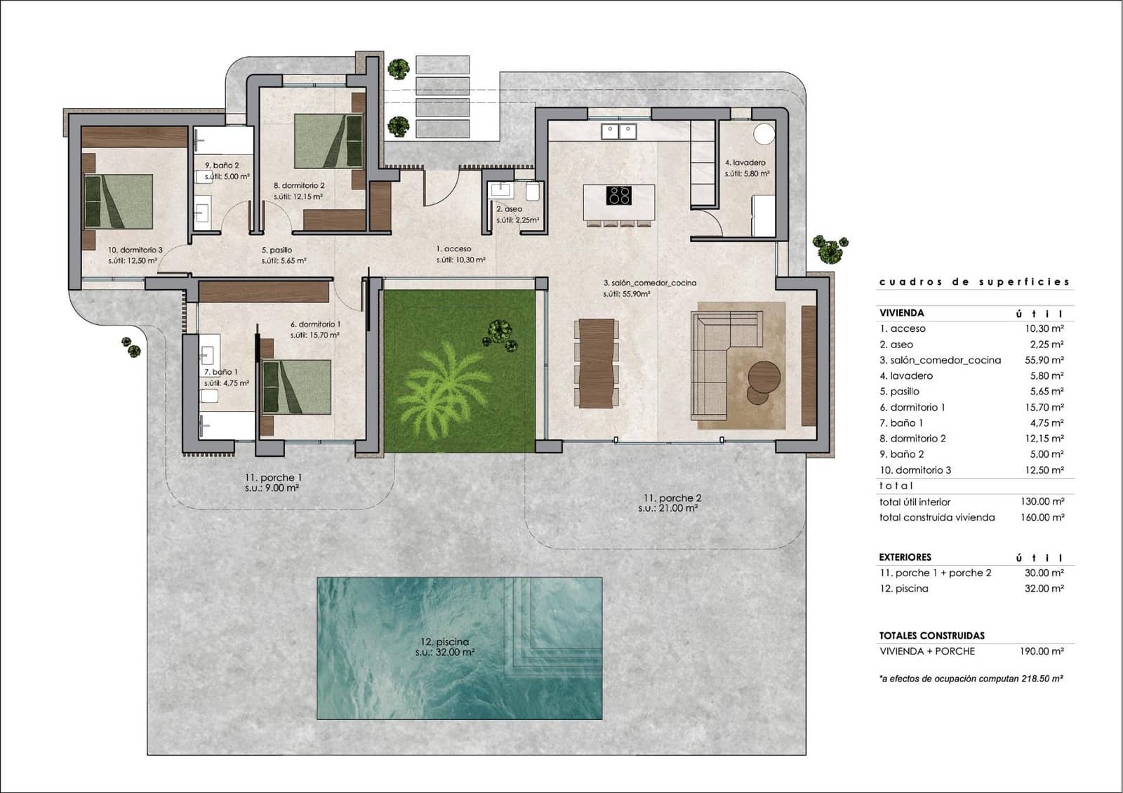 3 makuuhuone Huvila myytävänä paikassa Lel mukana uima-altaan - 530 000 € (Ref: 10074453)