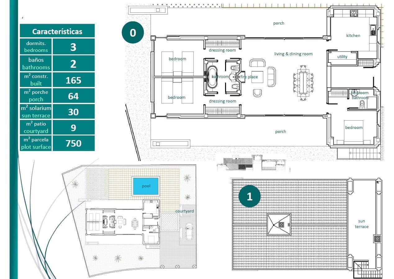 3 sypialnia Willa na sprzedaż w La Peraleja Golf Resort z basenem garażem - 660 000 € (Ref: 10087765)