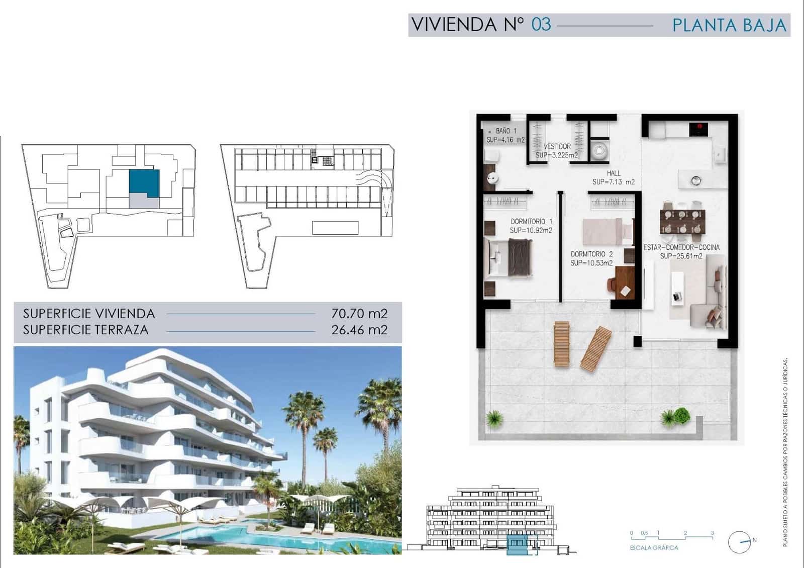 2 soveværelse Lejlighed til salg i Pilar de la Horadada med swimmingpool garage - € 410.000 (Ref: 10087797)