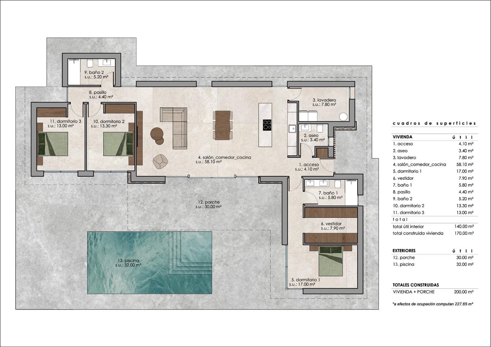 3 soveværelse Villa til salg i Lel med swimmingpool garage - € 550.000 (Ref: 10087986)