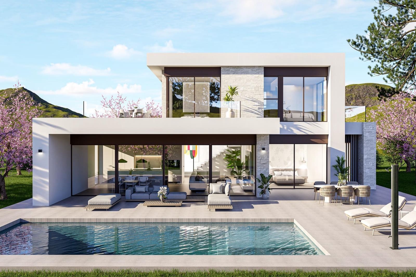 3 soveværelse Villa til salg i Lel med swimmingpool garage - € 702.000 (Ref: 10087987)