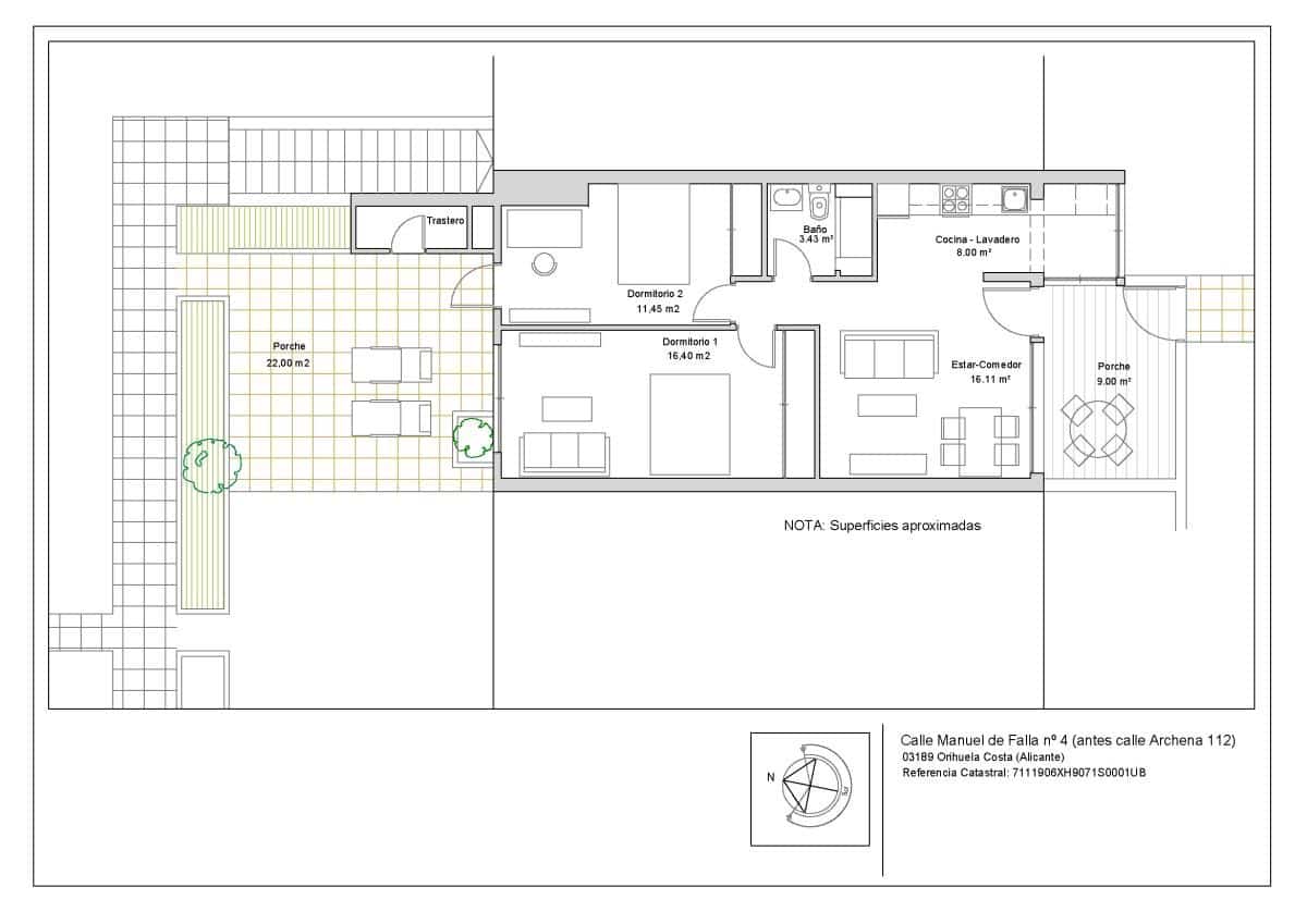 Apartamento de 2 habitaciones en Villamartin en venta - 225.000 € (Ref: 10088147)