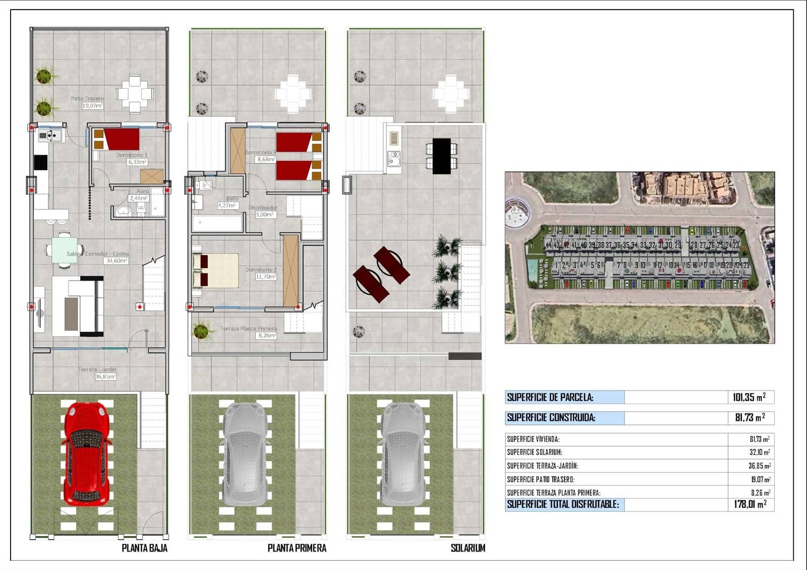 3 bedroom Townhouse for sale in Cox with pool garage - € 245,000 (Ref: 10095906)