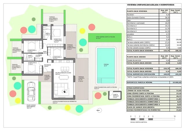 4 camera da letto Villa in vendita in Rodriguillo, Pinoso con piscina garage - 484.000 € (Rif: 10096035)