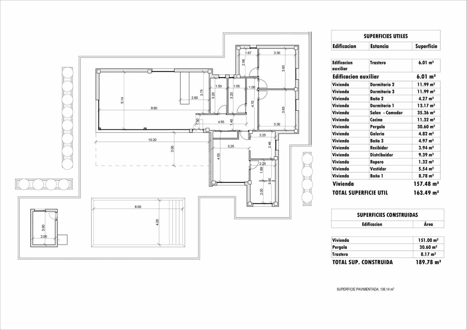 3 makuuhuone Huvila myytävänä paikassa Aspe mukana uima-altaan 
autotalli - 521 000 € (Ref: 10096301)