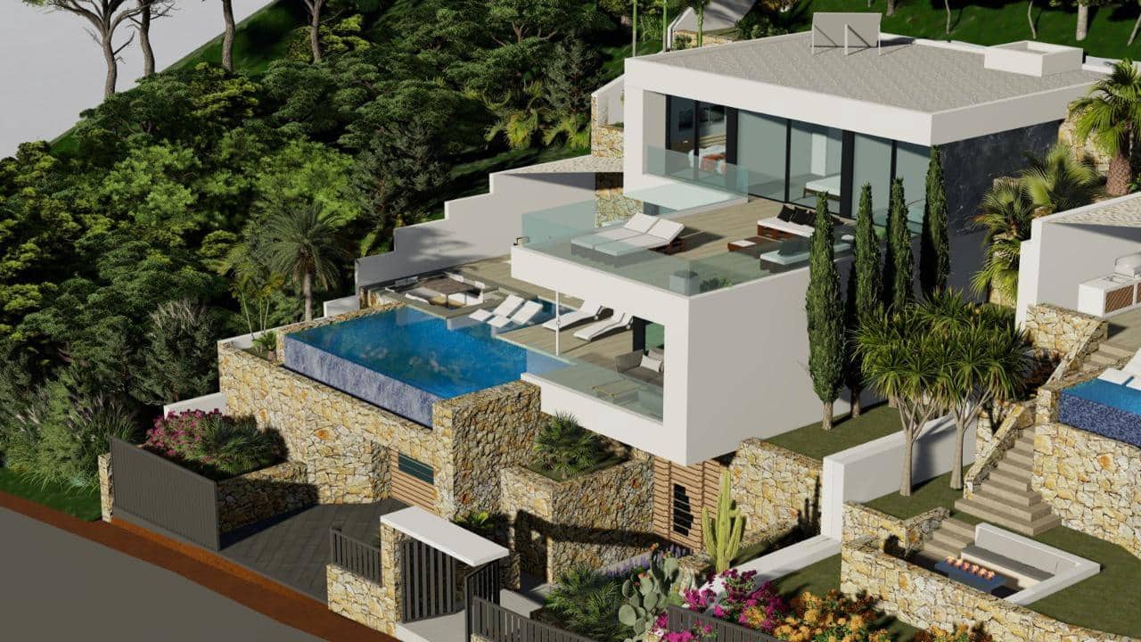 4 makuuhuone Huvila myytävänä paikassa Calpe / Calp mukana uima-altaan 
autotalli - 1 550 000 € (Ref: 10096391)