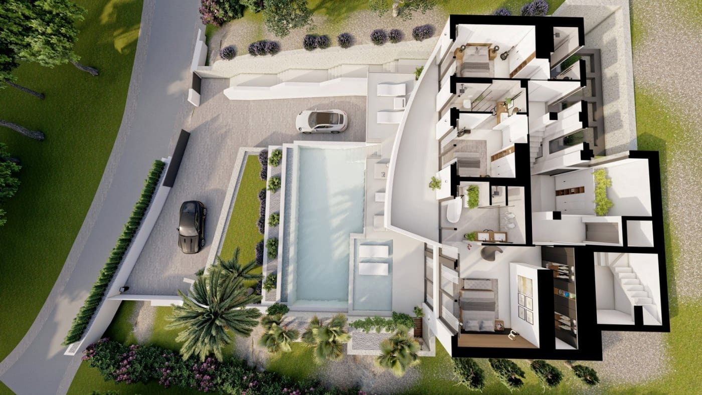 4 sypialnia Willa na sprzedaż w Altea z basenem garażem - 2 090 000 € (Ref: 10096427)