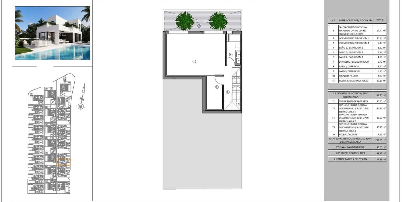 3 soverom Villa til salgs i Finestrat med svømmebasseng garasje - € 578 500 (Ref: 10096593)