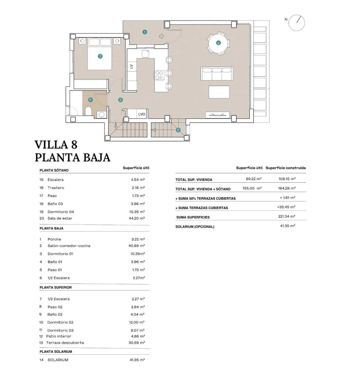 4 makuuhuone Huvila myytävänä paikassa Polop mukana 
autotalli - 638 650 € (Ref: 10096640)