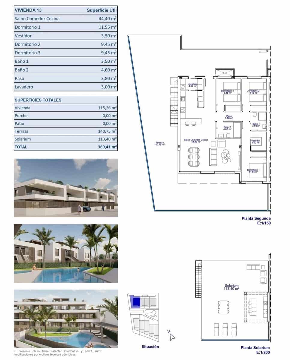 3 Zimmer Penthouse zu verkaufen in Pilar de la Horadada mit Pool Garage - 590.000 € (Ref: 10096803)