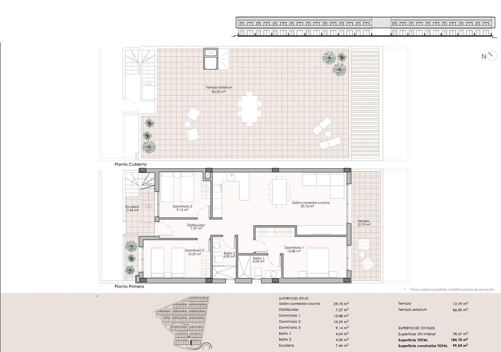 3 soveværelse Penthouse til salg i Pulpi med swimmingpool garage - € 239.900 (Ref: 10135485)