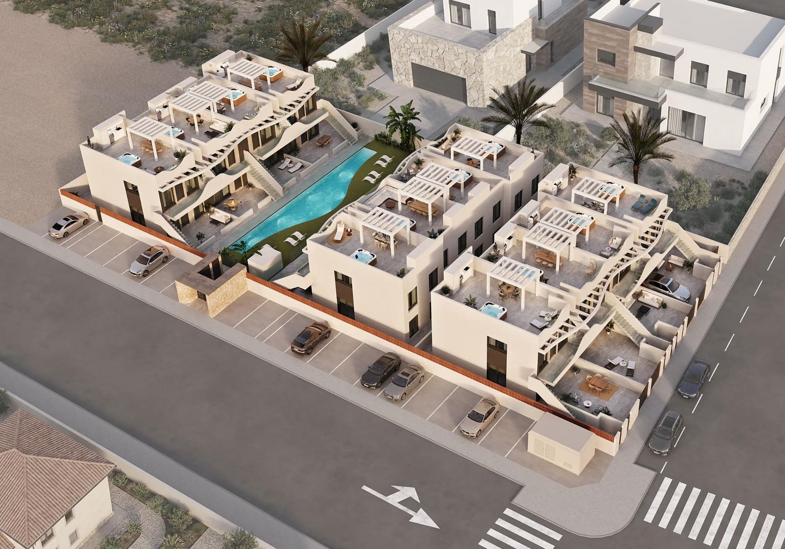 2 quarto Bungalow para venda em Pilar de la Horadada com piscina garagem - 275 000 € (Ref: 10177694)