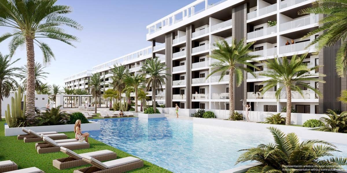 2 bedroom Apartment for sale in La Mata, Torrevieja with pool garage