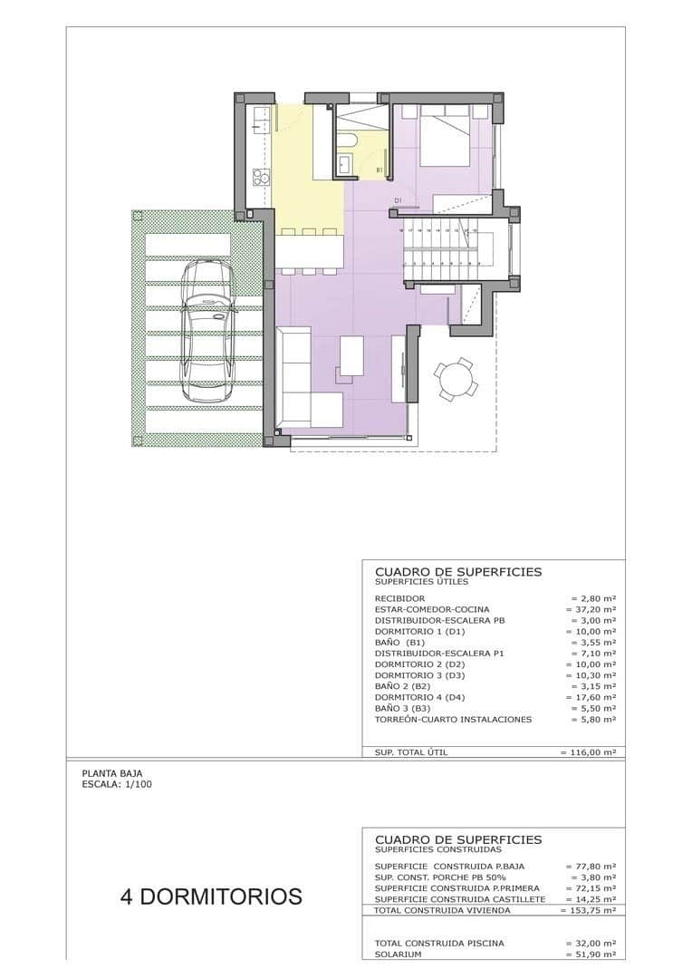 4 quarto Moradia para venda em Playa Honda com piscina garagem - 742 000 € (Ref: 8218379)