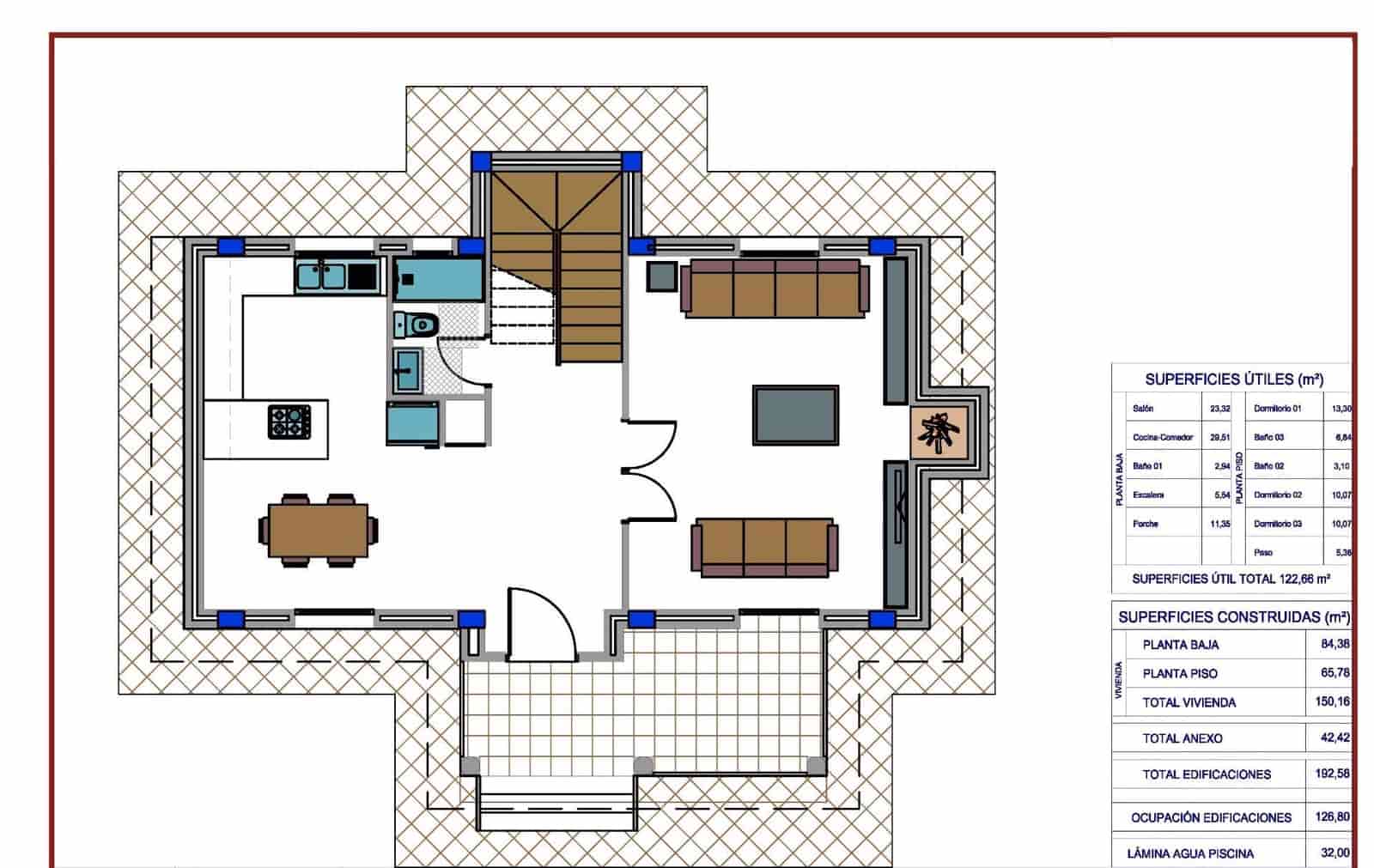4 chambre Villa/Maison à vendre à Pinoso avec piscine garage - 375 000 € (Ref: 8218417)