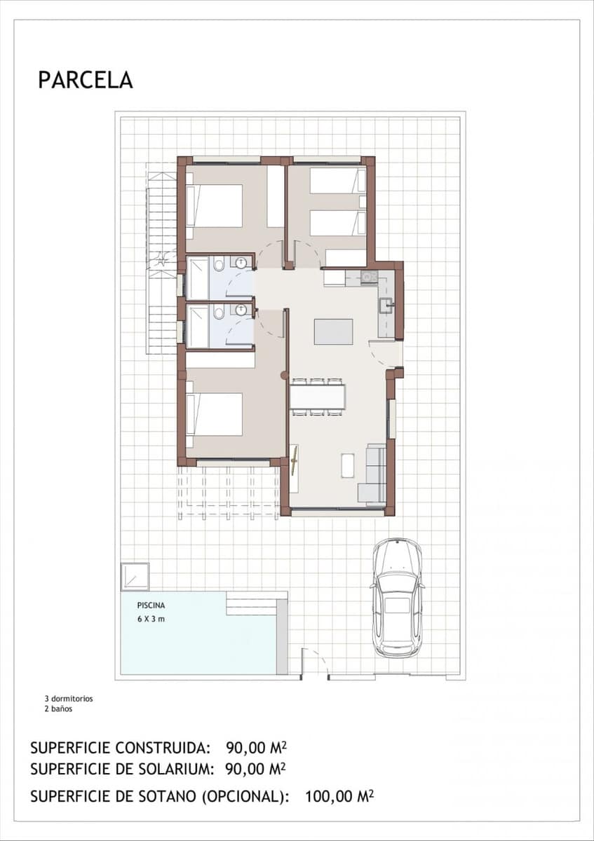 Chalet de 3 habitaciones en Vera en venta con piscina garaje - 429.000 € (Ref: 8335827)