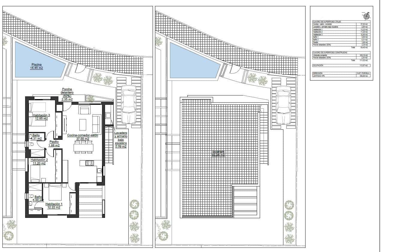 3 soverom Villa til salgs i Pinar de Campoverde med svømmebasseng garasje - € 422 500 (Ref: 8673707)