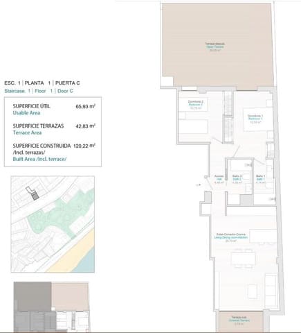 2 camera da letto Appartamento in vendita in Centro Urbano, La Villajoyosa / Vila Joiosa - 420.000 € (Rif: 8830722)
