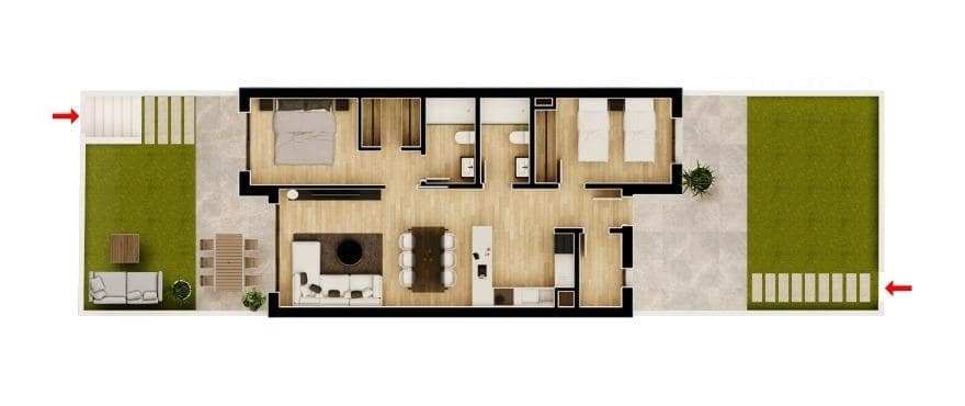 2 soverom Leilighet til salgs i Monforte del Cid med svømmebasseng garasje - € 270 000 (Ref: 9316348)