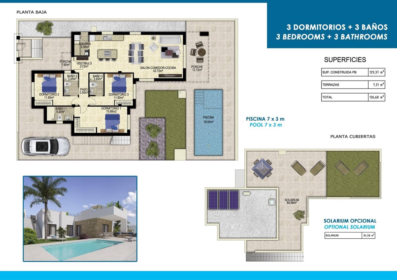 3 bedroom Villa for sale in Polop with pool garage - € 649,000 (Ref: 9316829)