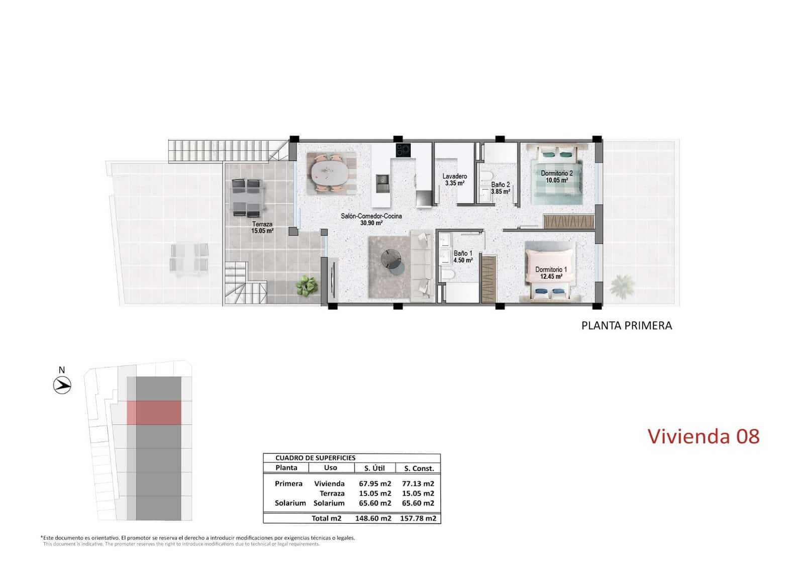 2 soverom Bungalow til salgs i Pilar de la Horadada med svømmebasseng garasje - € 319 900 (Ref: 9320749)