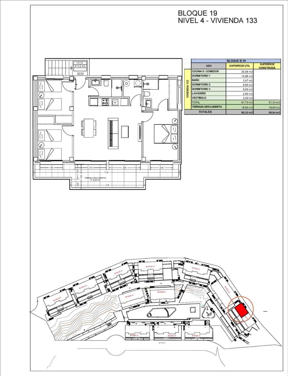 3 sovrum Takvåning till salu i Xeresa med pool garage - 275 000 € (Ref: 9428897)
