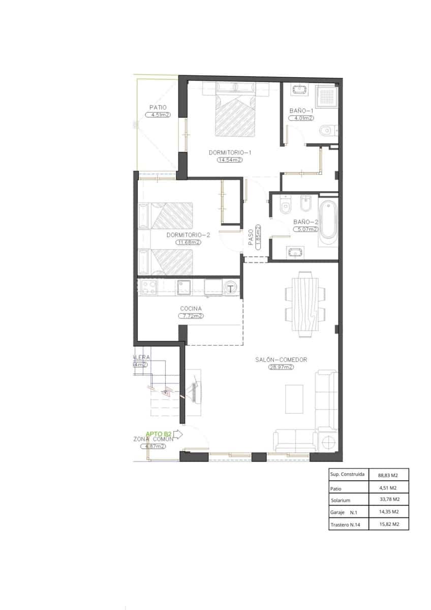 2 soverom Leilighet til salgs i Cuevas del Almanzora med svømmebasseng garasje - € 118 900 (Ref: 9440902)