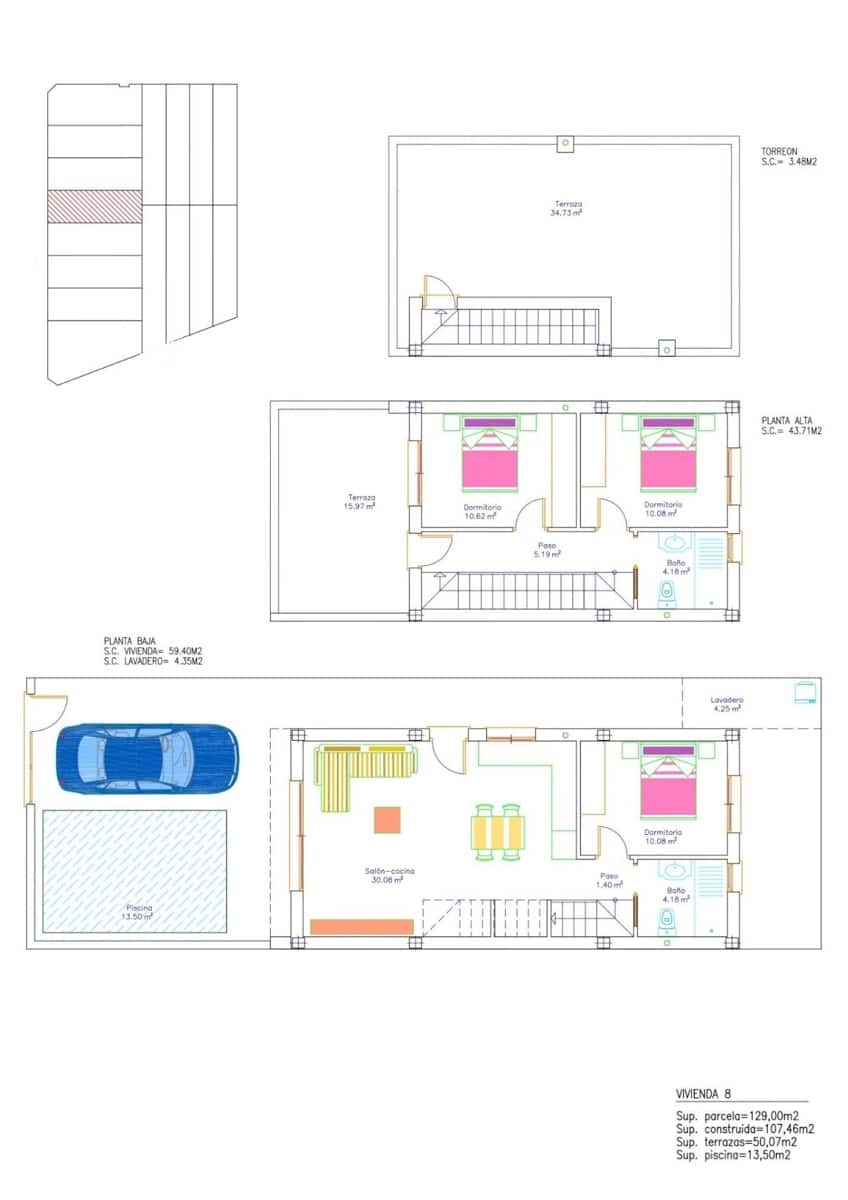 3 soverom Villa til salgs i San Pedro del Pinatar med svømmebasseng garasje - € 384 900 (Ref: 9477128)
