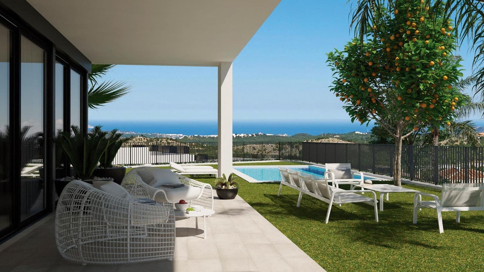 Chalet de 3 habitaciones en Polop en venta con piscina - 625.000 € (Ref: 9563179)