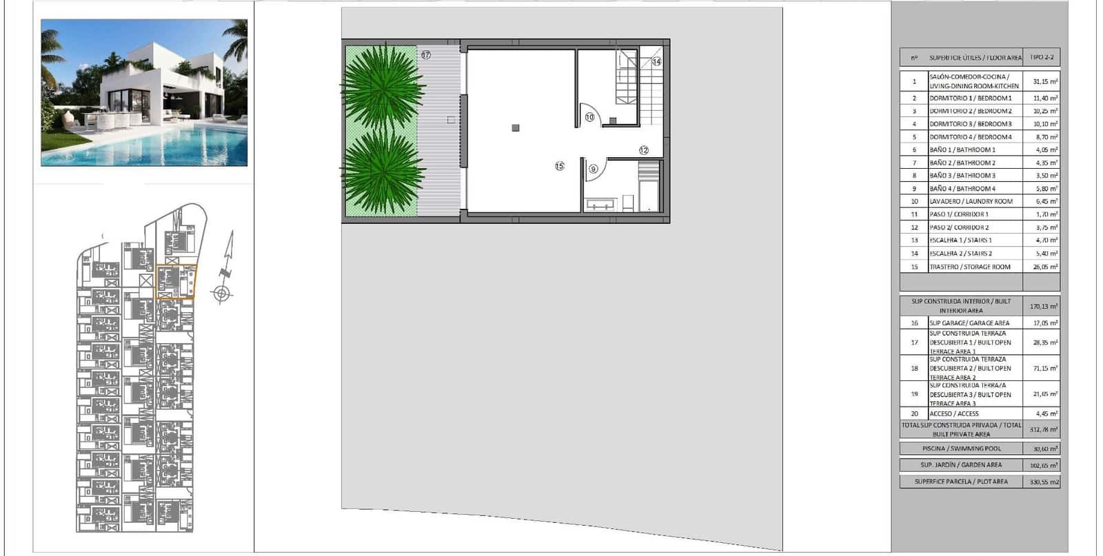 5 quarto Moradia para venda em Finestrat com piscina garagem - 728 000 € (Ref: 9572618)