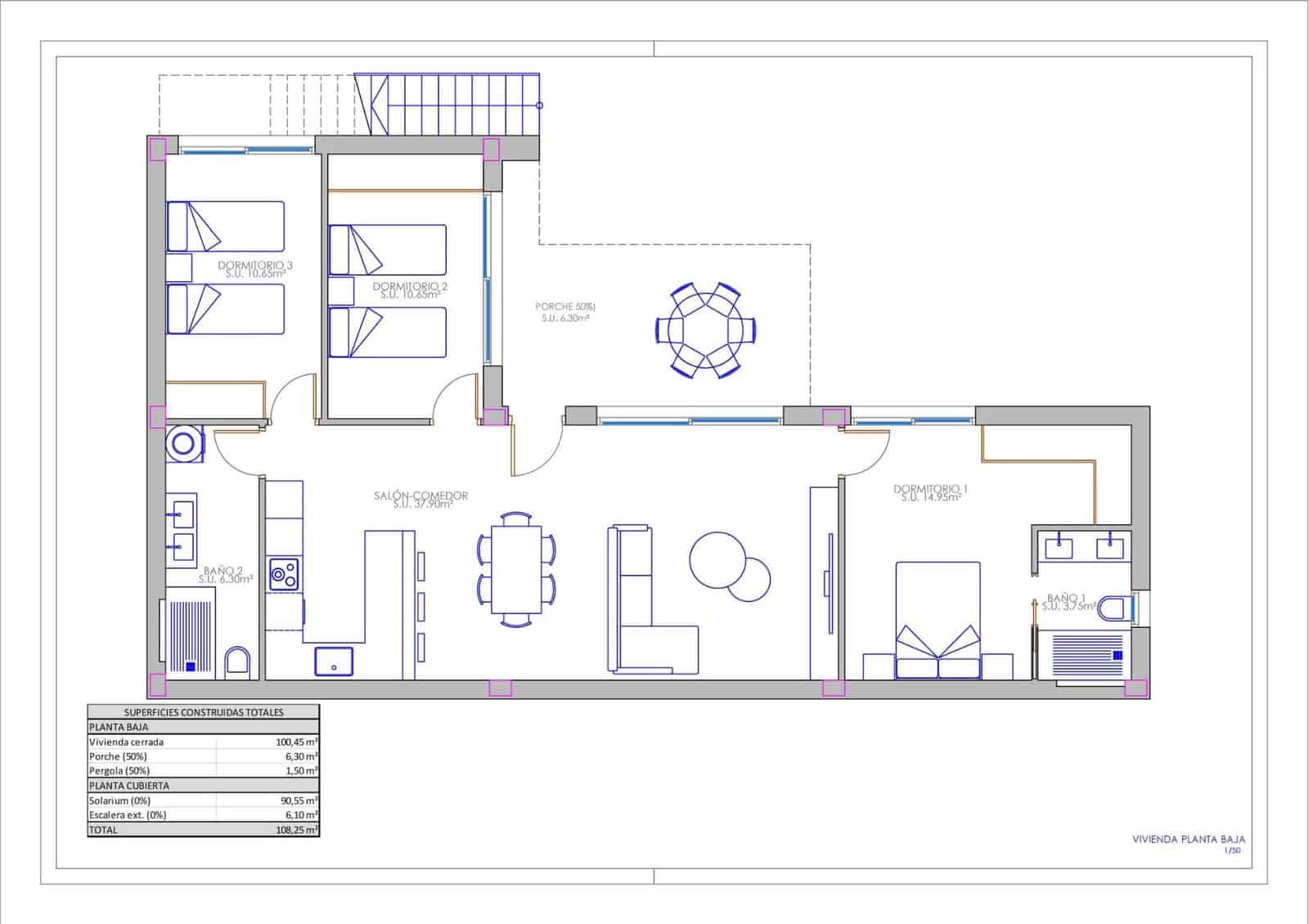 3 soveværelse Villa til salg i Los Montesinos med garage - € 409.900 (Ref: 9572752)