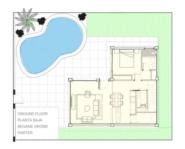 3 soveværelse Villa til salg i Torre-Pacheco med swimmingpool garage - € 399.950 (Ref: 9612126)