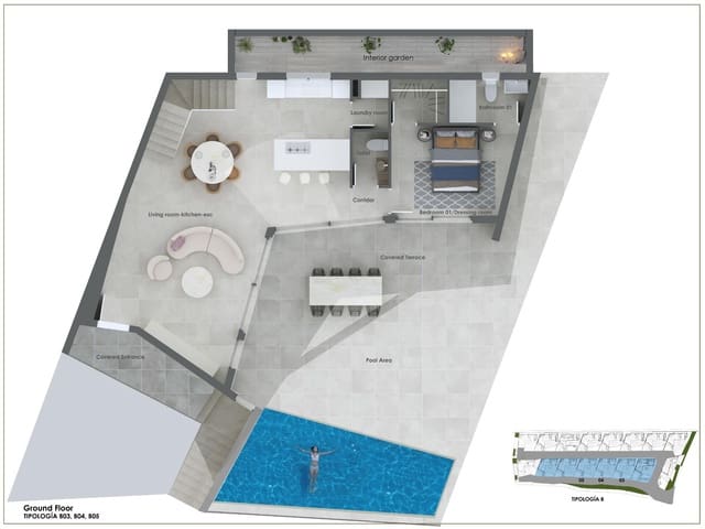 3 Zimmer Villa zu verkaufen in Benitachell / Benitatxell mit Pool - 920.000 € (Ref: 9654562)