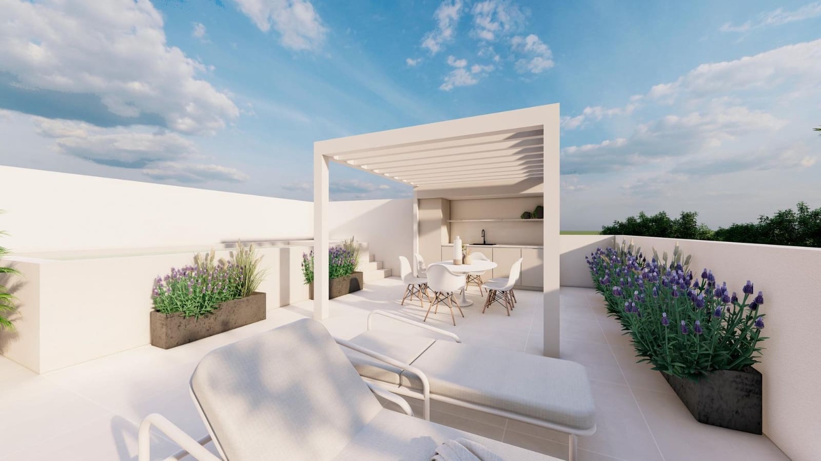 Bungalow de 2 habitaciones en Pilar de la Horadada en venta con piscina garaje - 369.000 € (Ref: 9667318)