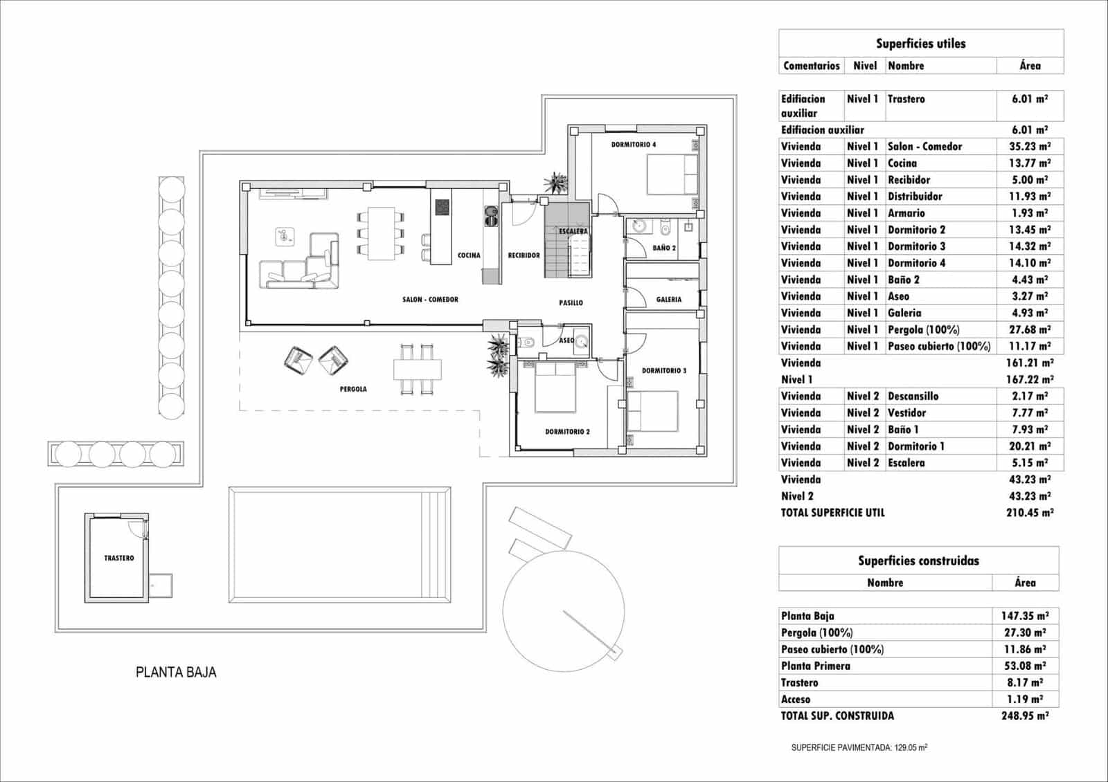4 soverom Villa til salgs i Aspe med svømmebasseng garasje - € 581 000 (Ref: 9667524)