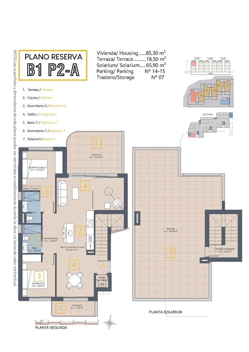 3 soveværelse Penthouse til salg i Los Alcazares med swimmingpool garage - € 399.900 (Ref: 9709931)