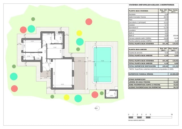 2 camera da letto Villa in vendita in Rodriguillo, Pinoso con piscina - 369.000 € (Rif: 9905339)