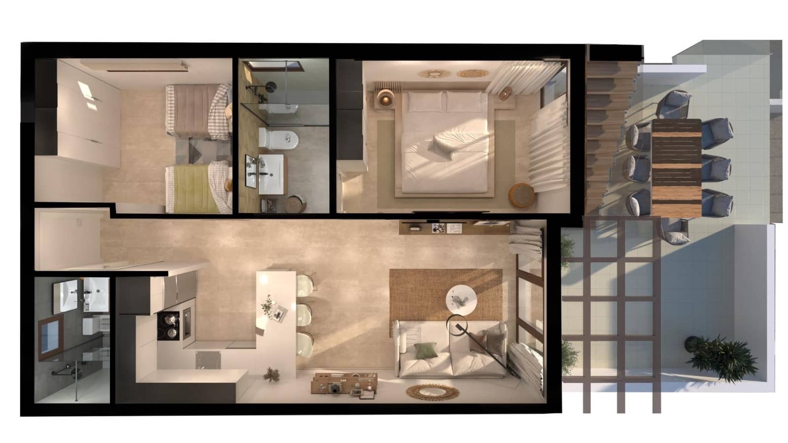 2 chambre Appartement à vendre à Vera avec piscine garage - 237 300 € (Ref: 9905854)