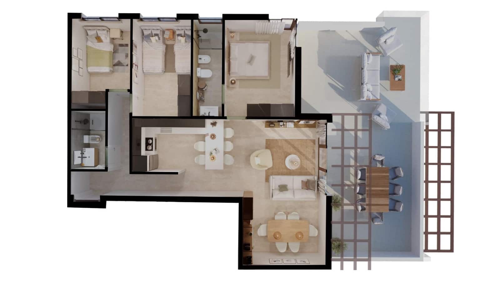 3 Zimmer Apartment zu verkaufen in Vera mit Pool Garage - 315.000 € (Ref: 9905855)