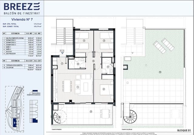 3 chambre Villa/Maison Semi-Mitoyenne à vendre à Finestrat avec piscine garage - 435 000 € (Ref: 7484967)