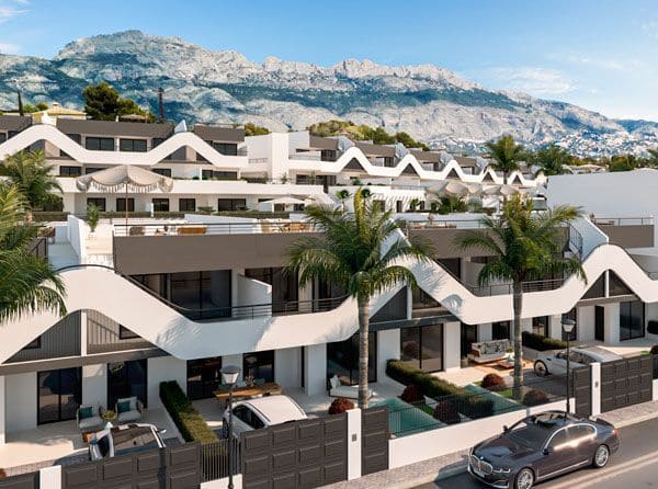 2 sovrum Lägenhet till salu i Pueblo - Urbanizaciones, Alfaz del Pi / L'Alfàs del Pi med pool - 287 000 € (Ref: 9500717)