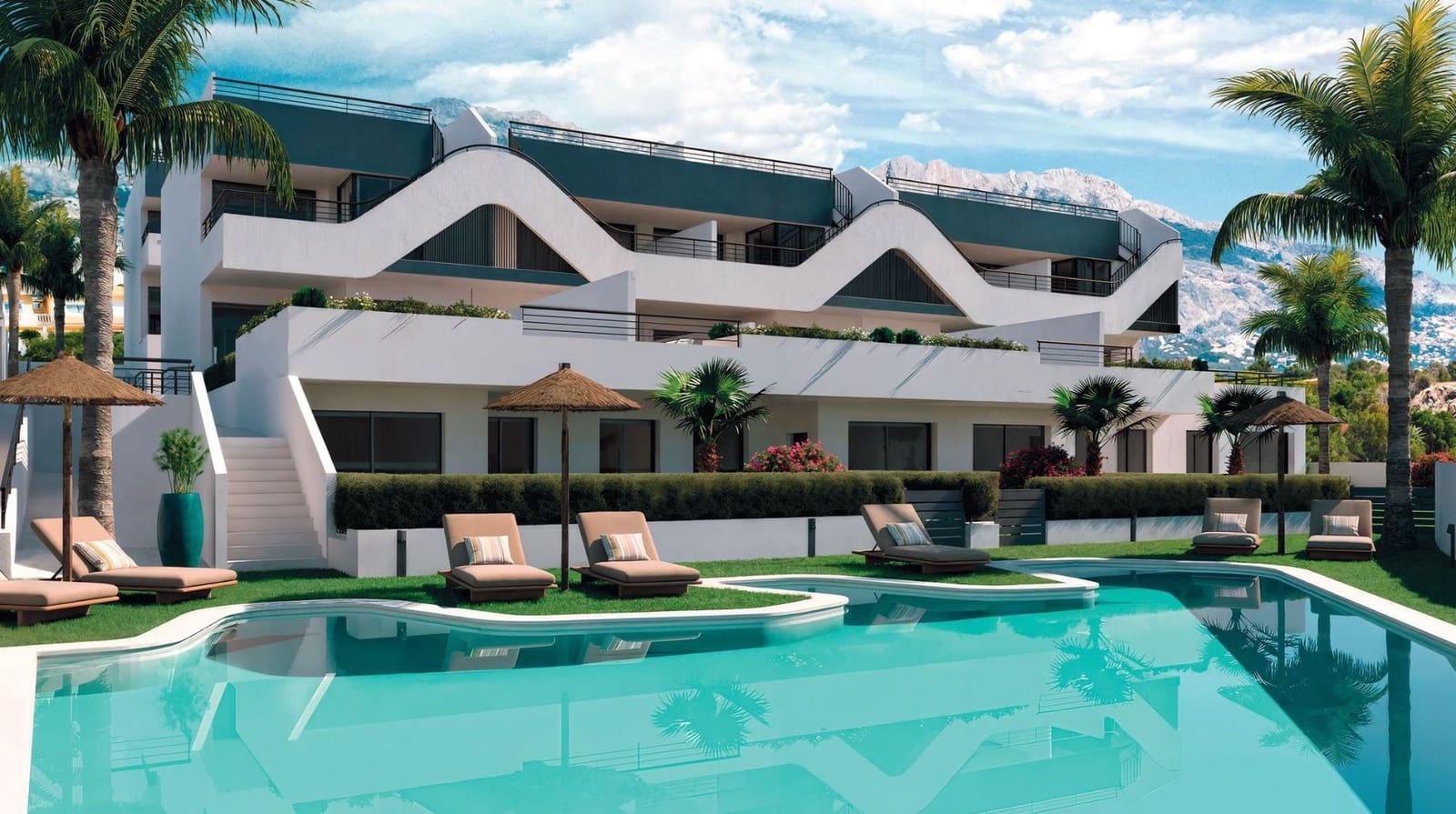 2 sovrum Lägenhet till salu i Alfaz del Pi / L'Alfas del Pi med pool - 287 000 € (Ref: 9500717)