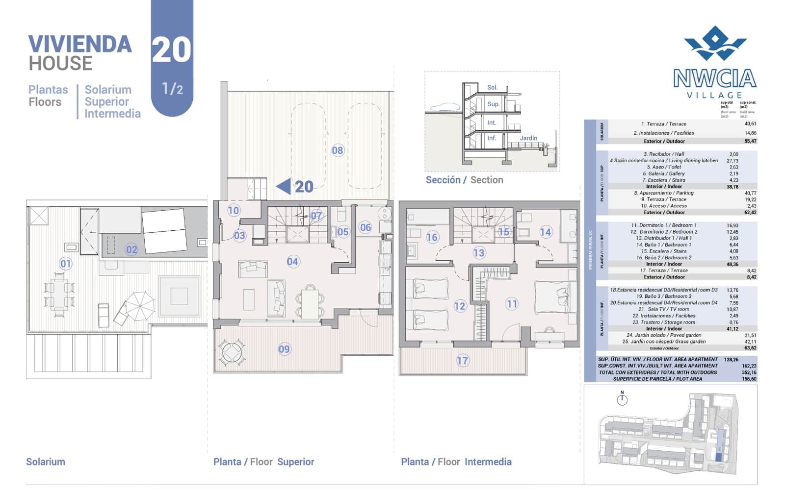 3 makuuhuone Omakotitalo myytävänä paikassa La Nucia mukana uima-altaan - 495 000 € (Ref: 9500722)