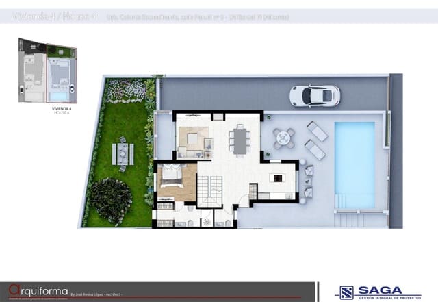 3 soveværelse Rækkehus til salg i Albir, Alfaz del Pi / L'Alfàs del Pi med swimmingpool garage - € 771.000 (Ref: 9570320)