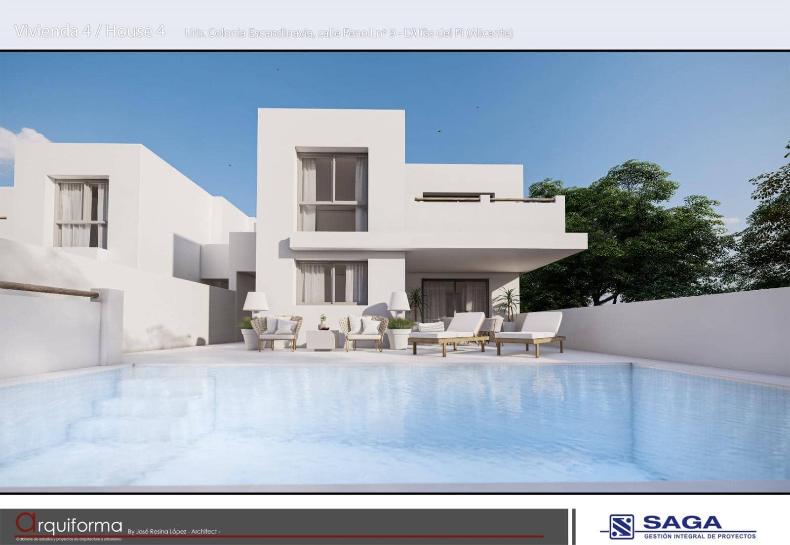 3 soveværelse Rækkehus til salg i Alfaz del Pi / L'Alfas del Pi med swimmingpool garage - € 771.000 (Ref: 9570320)