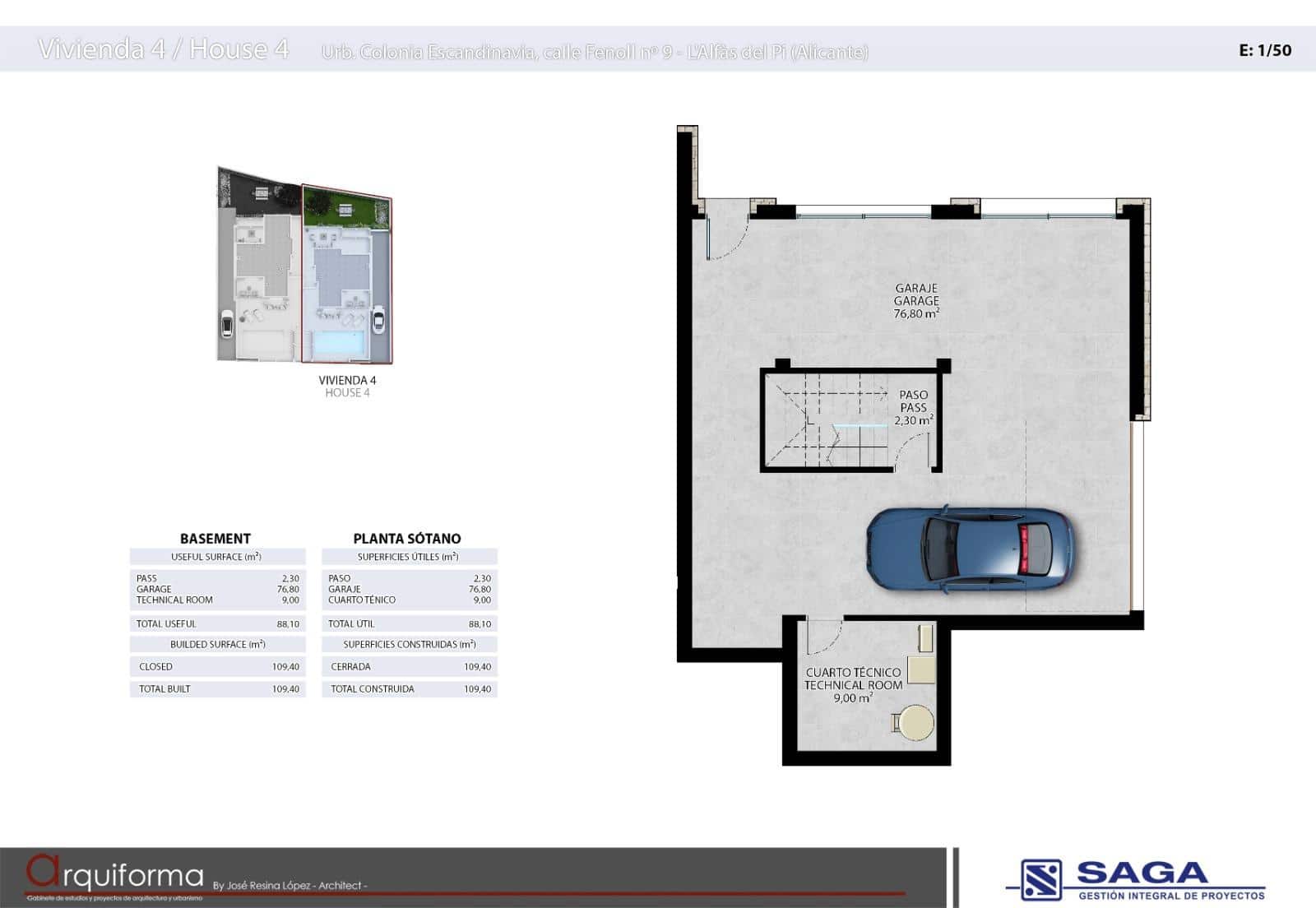 3 soveværelse Rækkehus til salg i Alfaz del Pi / L'Alfas del Pi med swimmingpool garage - € 771.000 (Ref: 9570320)
