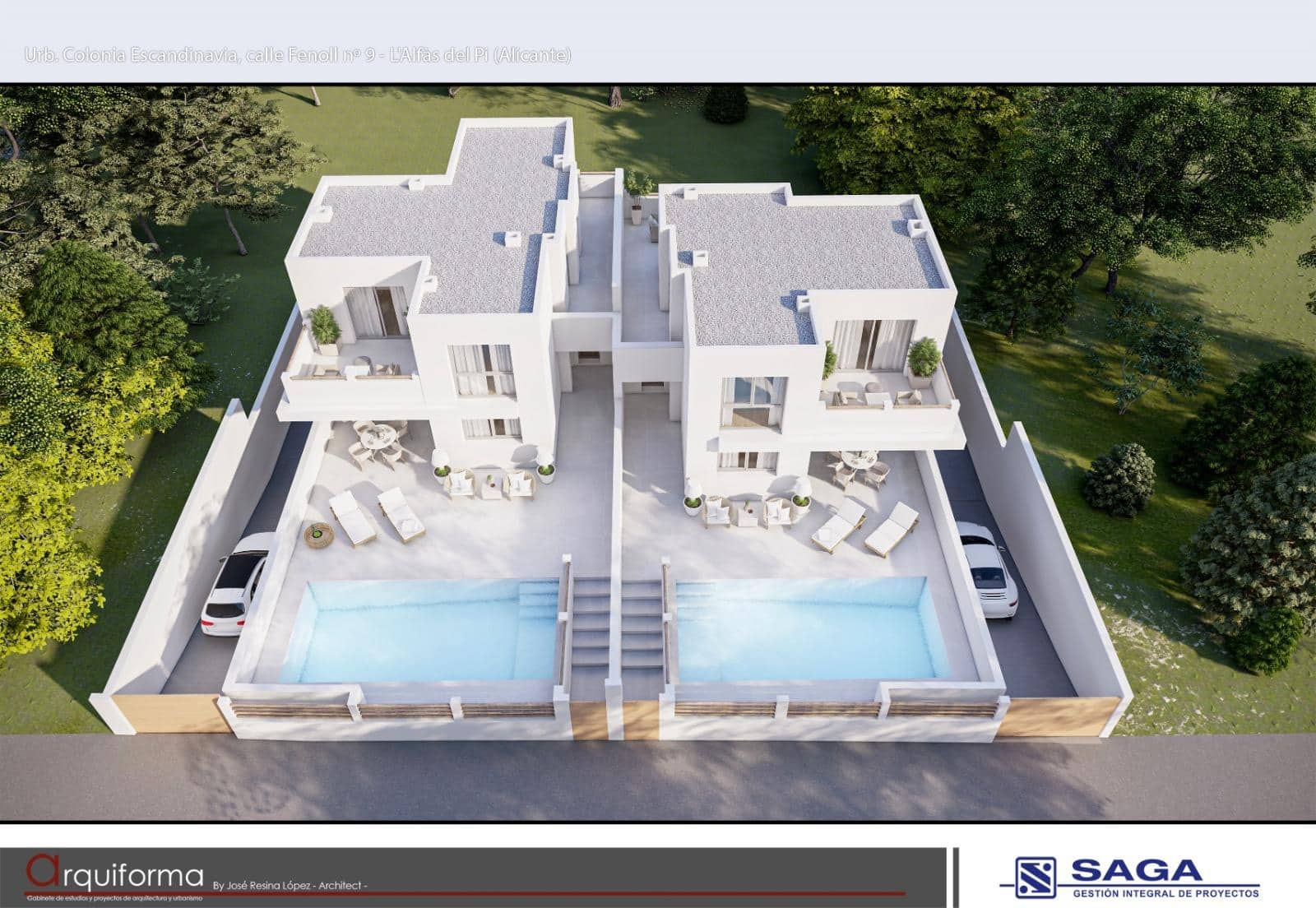 3 soveværelse Rækkehus til salg i Alfaz del Pi / L'Alfas del Pi med swimmingpool garage - € 771.000 (Ref: 9570320)