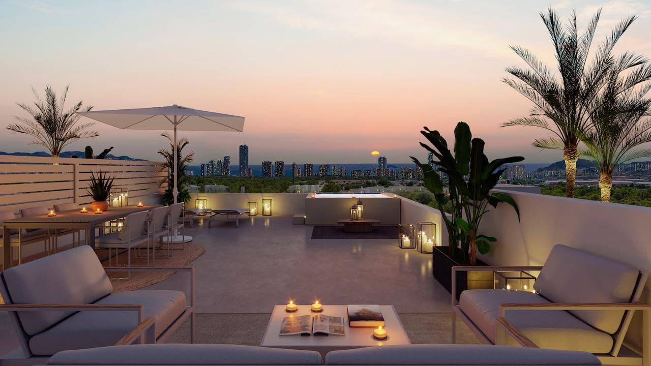 Apartamento de 2 habitaciones en Finestrat en venta con piscina garaje - 419.000 € (Ref: 9777300)