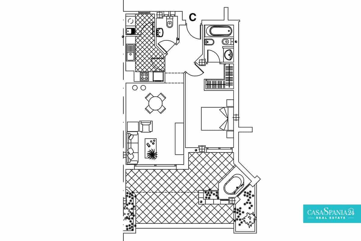 1 bedroom Apartment for sale in Finestrat with pool garage - € 290,000 (Ref: 9208498)